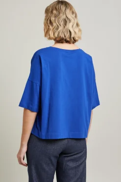 Tshirt con ricami - Blu