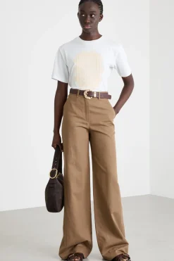 T-shirt con ricamo - Bianco