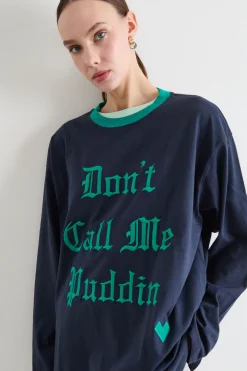 T-shirt con ricamo - Blu