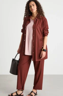 T- shirt con ricamo - Rosa