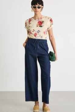 T-shirt con stampa all-over - Avorio