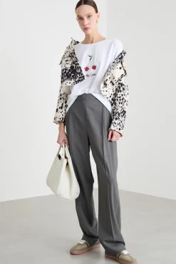 T-shirt con stampa - Bianco