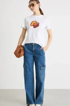T-shirt con stampa - Bianco