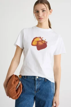 T-shirt con stampa - Bianco