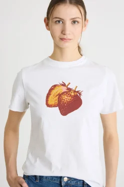 T-shirt con stampa - Bianco