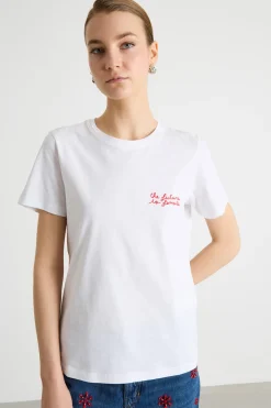 T-shirt con stampa - Bianco