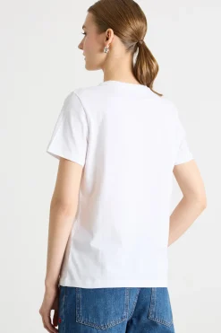 T-shirt con stampa - Bianco