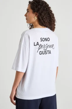 T-shirt con stampa - Bianco
