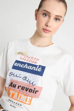 T-shirt con stampa - Bianco