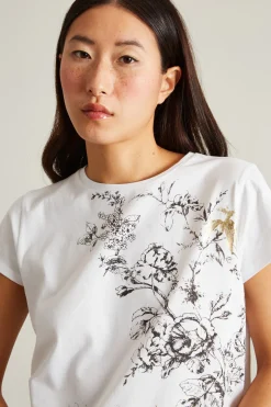 T-shirt con stampa - Bianco