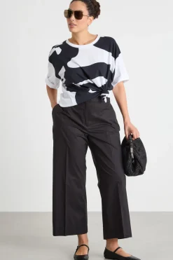 T-shirt con stampa - Bianco Nero