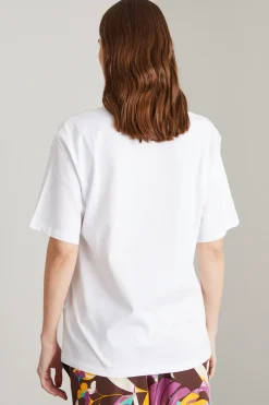 T-shirt con stampa - Bianco Nero