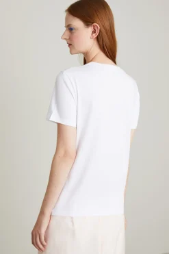 Tshirt con stampa - Bianco Oro