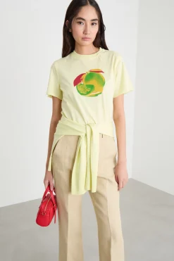T-shirt con stampa - Giallo