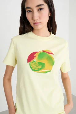 T-shirt con stampa - Giallo