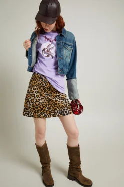 T-shirt con stampa - Lilla