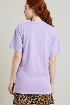T-shirt con stampa - Lilla