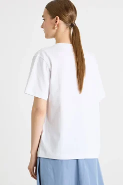 T-shirt con strass - Bianco