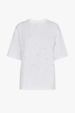 T-shirt con strass - Bianco