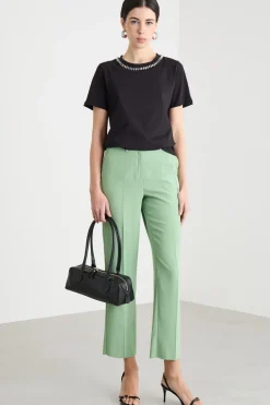 T-shirt con strass - Nero