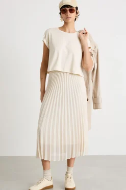 T-shirt crop - Avorio