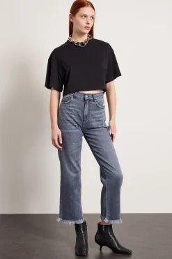 T-shirt cropped - Nero