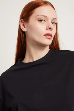 T-shirt cropped - Nero