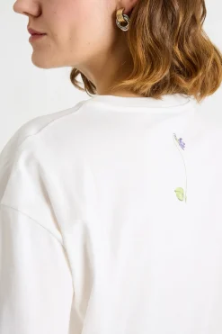 T-shirt girocollo oversize - Bianco