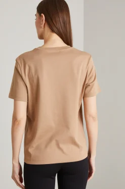 T-shirt in cotone - Beige
