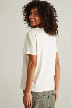 T-shirt in cotone - Bianco