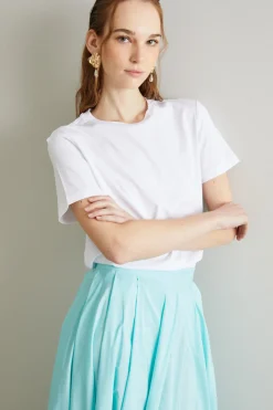 T-shirt in cotone - Bianco