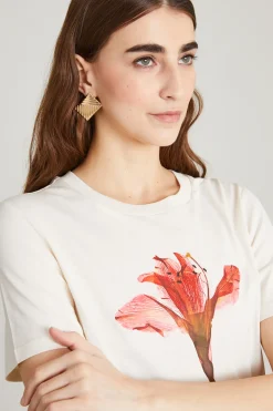 T-shirt in cotone - Bianco