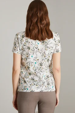 Tshirt in cotone - Bianco Beige Verde
