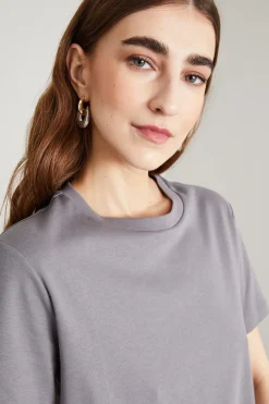T-shirt in cotone - Grigio