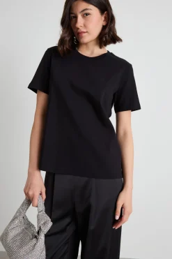 T-shirt in cotone - Nero