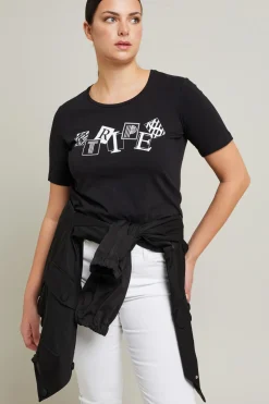Tshirt in cotone - Nero Bianco