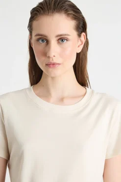 T-shirt in jersey - Avorio