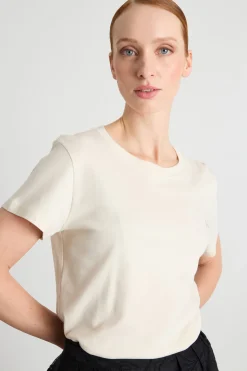 T-shirt in jersey - Avorio