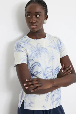 T-shirt in jersey - Azzurro Bianco