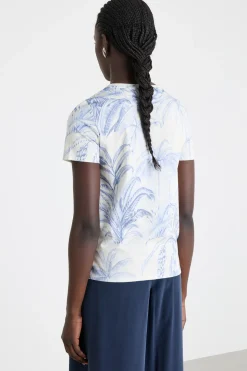 T-shirt in jersey - Azzurro Bianco