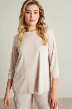 Tshirt in jersey - Beige
