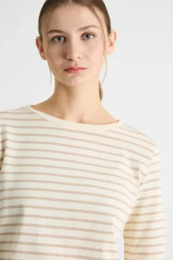 T-shirt in jersey - Beige Bianco