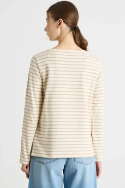 T-shirt in jersey - Beige Bianco