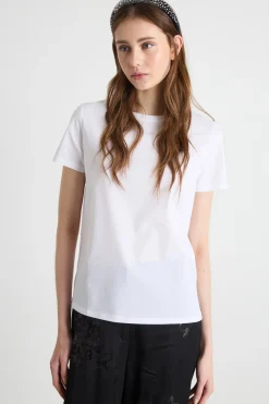 T-shirt in jersey - Bianco