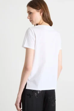 T-shirt in jersey - Bianco