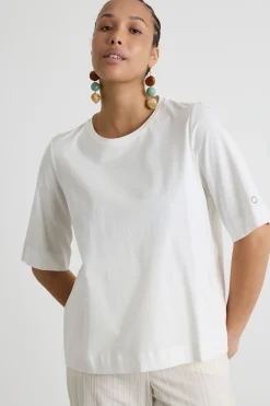 T-shirt in jersey - Bianco