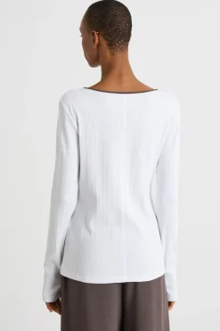 T-shirt in jersey - Bianco