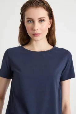 T-shirt in jersey - Blu