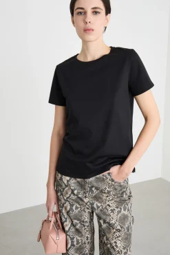 T-shirt in jersey - Nero