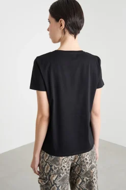 T-shirt in jersey - Nero
